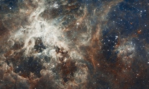 Hubble's Panoramic View of a Turbulent Star-making Region